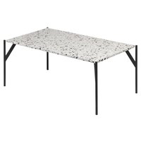 Terrazzo Couchtisch 110x60 cm - Cosmo Terrazzo & AIR Fuß aus schwarzem Metall Terrazzo Couchtisch 110x60 cm - Cosmo Terrazzo & AIR Fuß aus schwarzem Metall