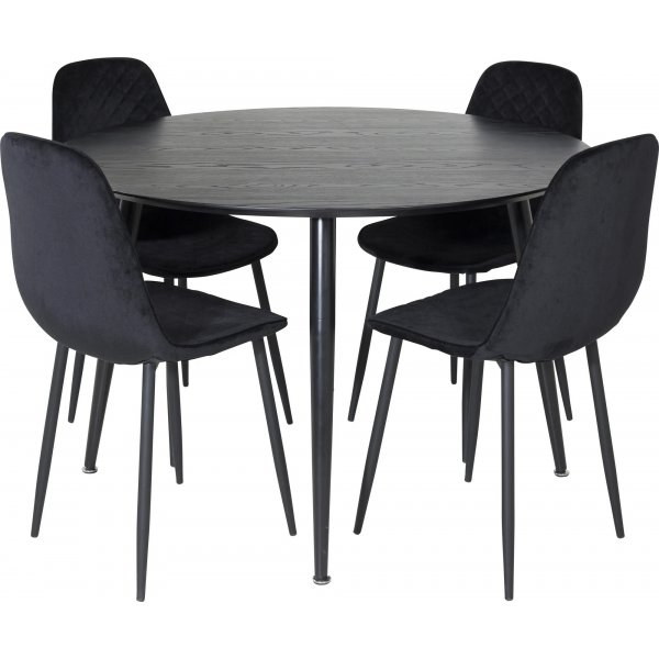 Dip Esstisch 115 cm - Schwarz Dip Esstisch 115 cm - Schwarz