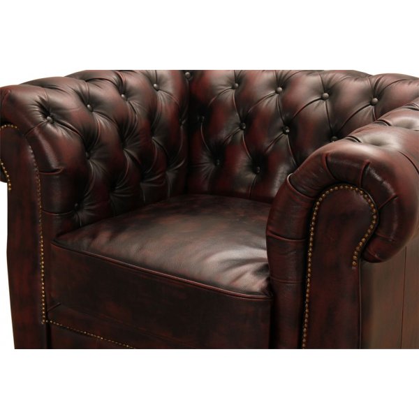 Dublin Chesterfield Sessel - Leder Oxblood Dublin Chesterfield Sessel - Leder Oxblood