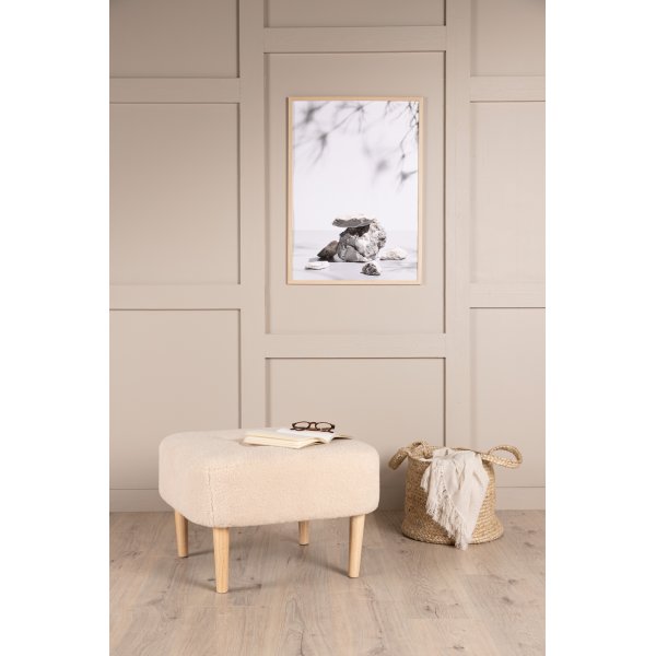 Hocker Salina - Weies Vlies