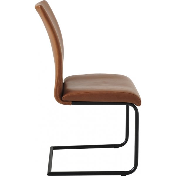 Lina Esszimmerstuhl - Hellbraunes PU