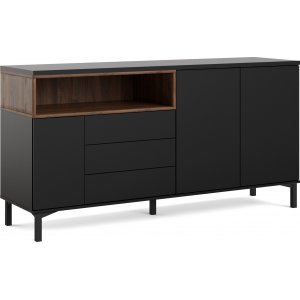 Roomer Sideboard - Schwarz/Walnuss