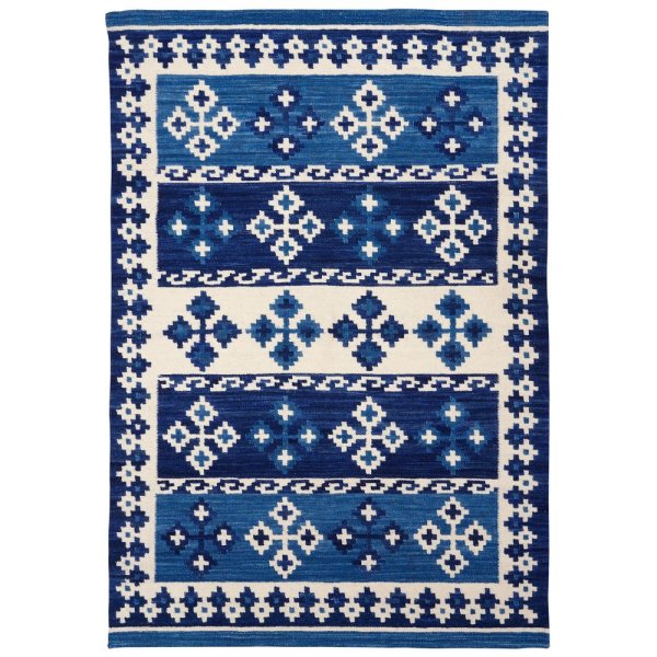 Kelim-Teppich Idaho - Blau