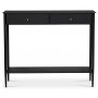 Flash Konsolentisch 100 x 31 cm - Schwarz / Messing