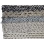 Wollteppich Anna - Beige / Blaue Wolle