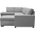 Solna U-Sofa 309 cm - Hellgrau + Mbelpflegeset fr Textilien