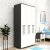 Asimo Kleiderschrank 90 x 45 x 183 cm - Anthrazit/Wei