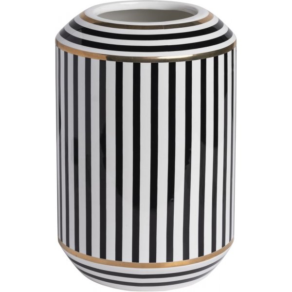 Disa Vase hoch - Schwarz/Wei