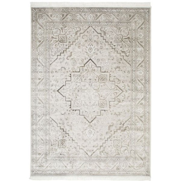 Viskose Mat Casablanca Kashan - Silber