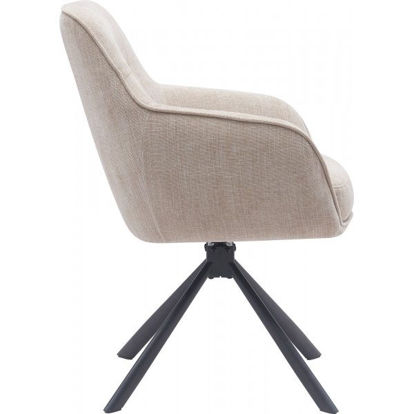 Option Sessel - Leinen/schwarz