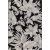 Domani Flower flach gewebter Teppich Schwarz - 160 x 230 cm