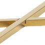 Alisma Couchtisch 90x50 cm - Weier Marmor/Gold