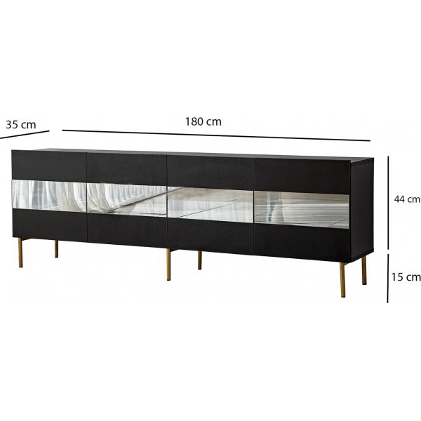 Leon Medienbank - Gold/Schwarz Leon Medienbank - Gold/Schwarz