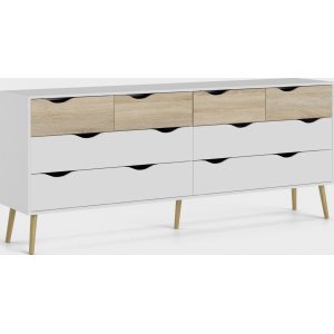 Oslo Sideboard - Wei/Eiche