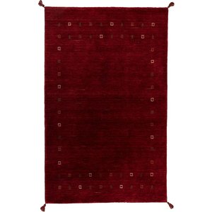 Handgewebter Wollteppich Gabbeh - Rot Handgewebter Wollteppich Gabbeh - Rot