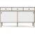 Rome Sideboard mit 2 Schiebetren und 3 Schubladen - Hickory/Wei