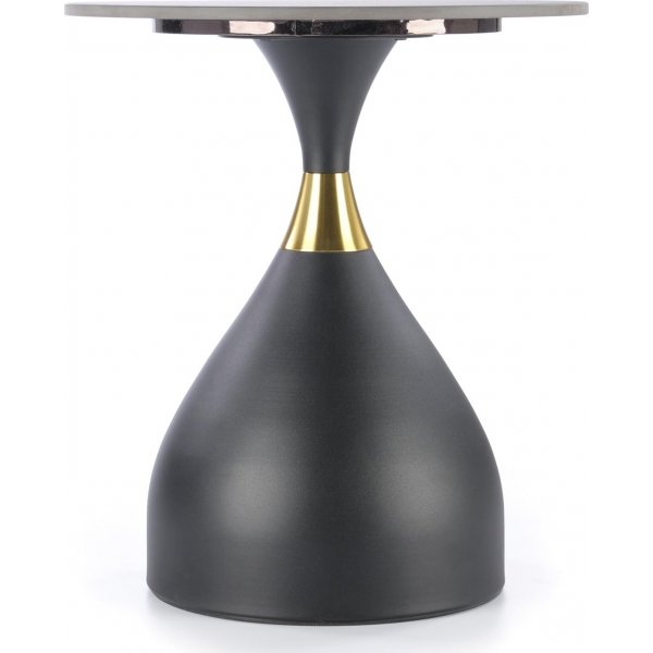 Scalita Couchtisch Ø50 cm - Schwarzer Marmor/Schwarz/Gold Scalita Couchtisch Ø50 cm - Schwarzer Marmor/Schwarz/Gold