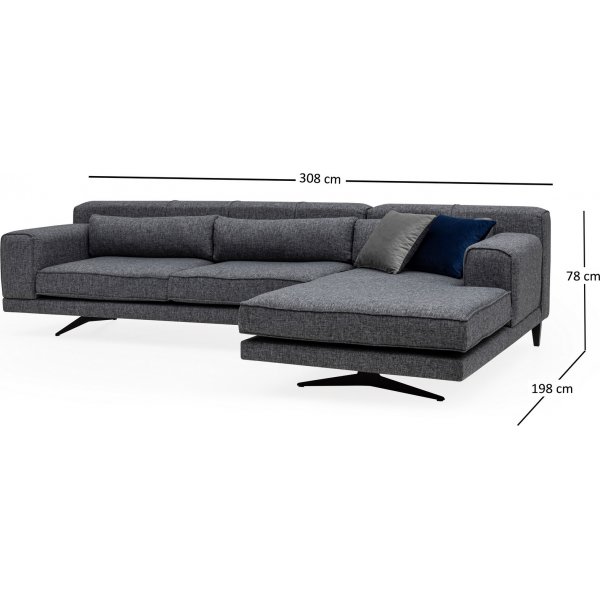 Jivago Diwansofa - Grau