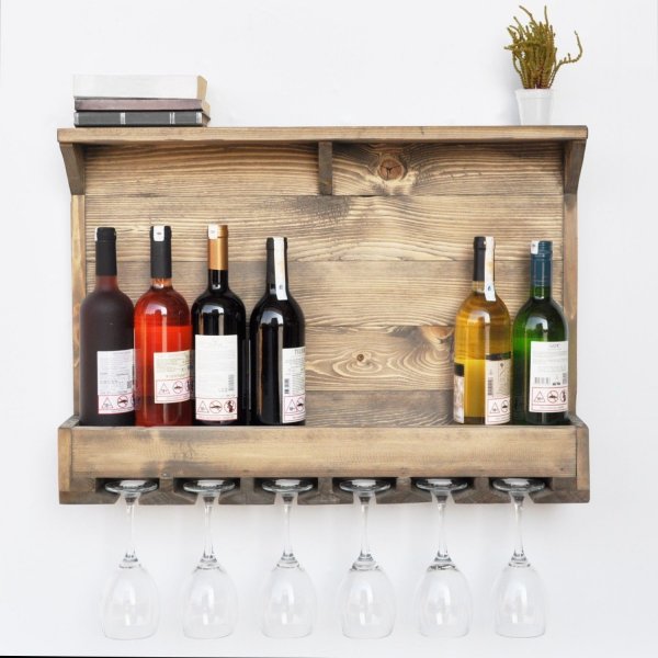 Rioja Weinregal - Nussbaum