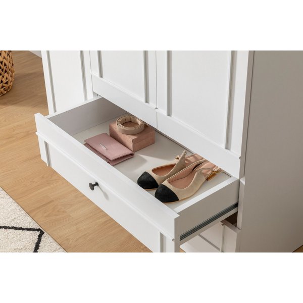 Lia Kleiderschrank 105 x 52 x 178 cm - Weiß Lia Kleiderschrank 105 x 52 x 178 cm - Weiß