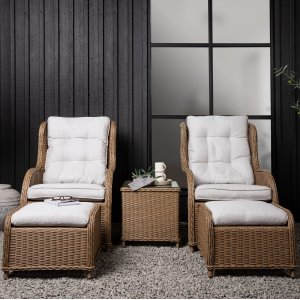 Vikelund Loungegruppe - Rattan/Sand