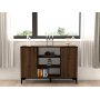 Erke Sideboard - Walnuss/Schwarz
