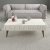 Lyon Couchtisch 105 x 60 cm - Creme/Walnuss