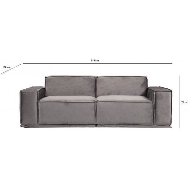 Lego 2-Sitzer-Sofa - Grau