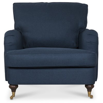 Howard Watford Deluxe Sessel - Blau + Mbelpflegeset fr Textilien