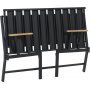 Lotus 2-Sitzer Outdoor-Sofa - Schwarz/Anthrazit