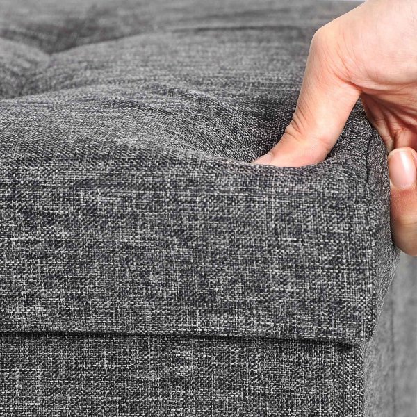 Idris Bank mit Stauraum 76 cm - Dunkelgrau Idris Bank mit Stauraum 76 cm - Dunkelgrau