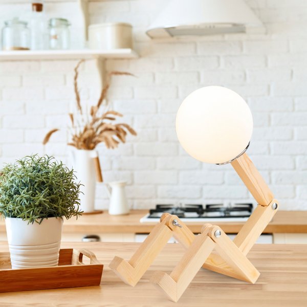 Milet Tischlampe opal - Natur