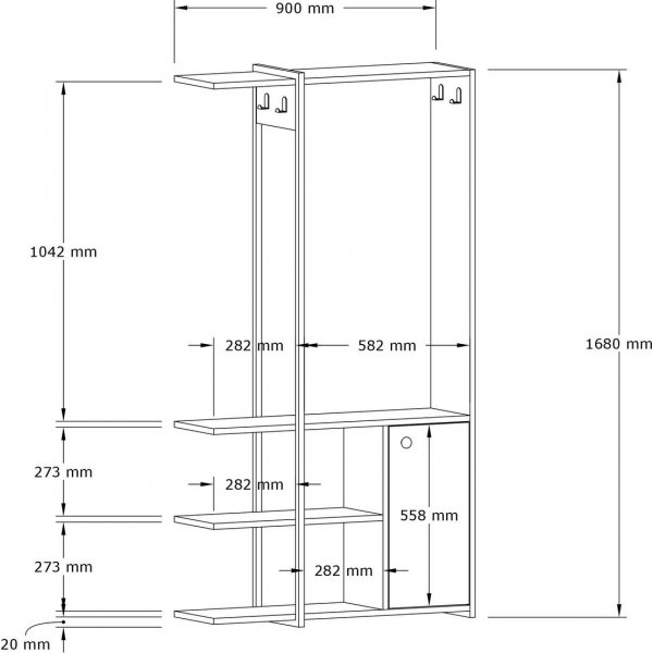 Kumsal Flurmöbel - Saphir/schwarz Kumsal Flurmöbel - Saphir/schwarz