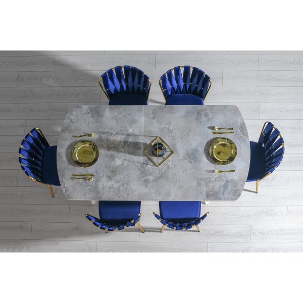 Ikon Esstisch 180 cm - Heller Marmor Ikon Esstisch 180 cm - Heller Marmor