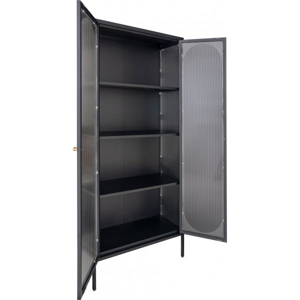 Adelaide Vitrine 80x180 cm - Schwarz