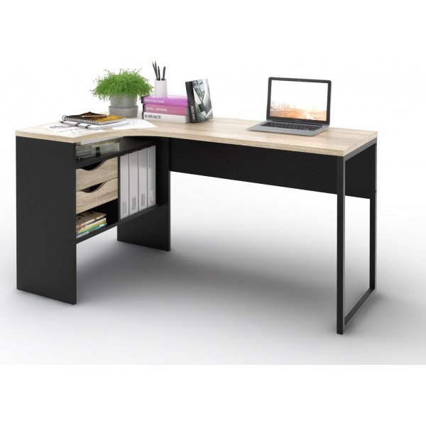 Function Plus Schreibtisch 145,1 x 81 x 76,8 cm - Schwarz/Eiche Function Plus Schreibtisch 145,1 x 81 x 76,8 cm - Schwarz/Eiche