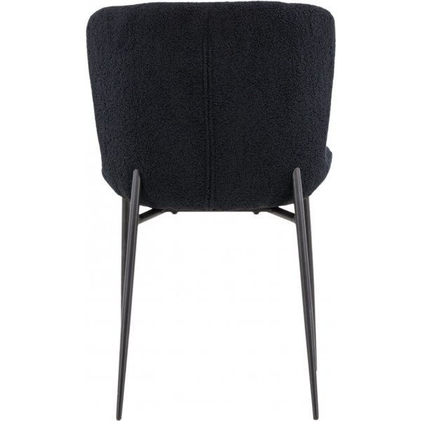 Modesto Esszimmerstuhl - Schwarzer Teddy