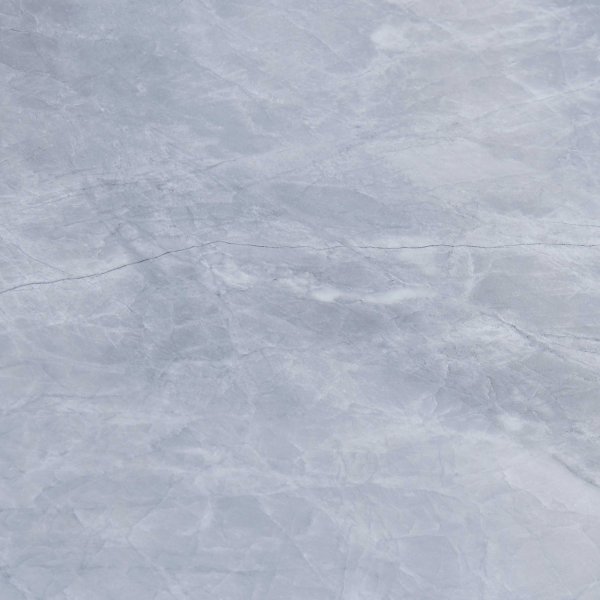 Kosmos Couchtisch 55 x 55 cm - Grauer Marmor/Schwarz