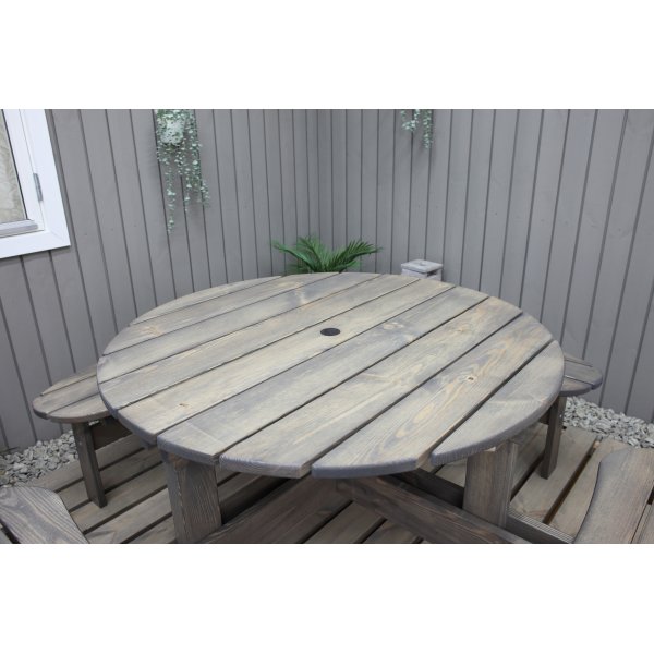 Ronda-Mbelgruppe - Gartenbank und Tisch in einem - Grau + Fleckentferner fr Mbel