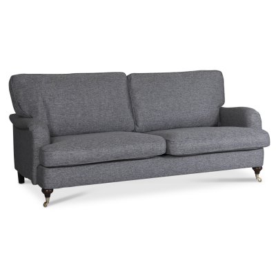 Howard Watford Deluxe 3-Sitzer-Sofa aus grauem Stoff