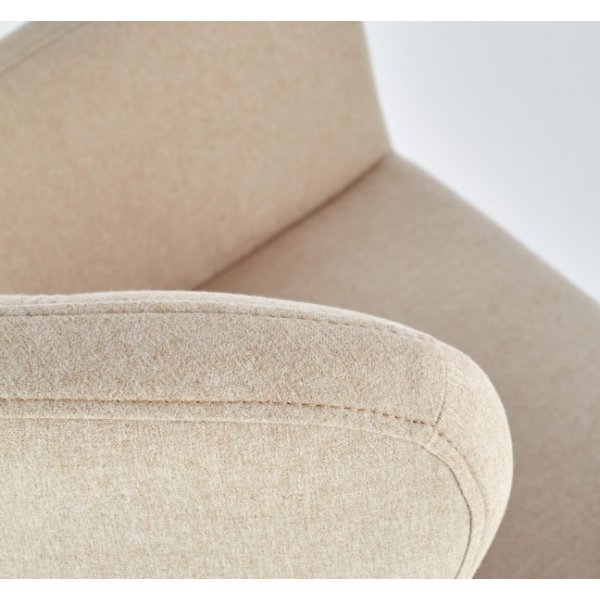 Lise Ohrensessel - Beige (Stoff) / Holz Lise Ohrensessel - Beige (Stoff) / Holz