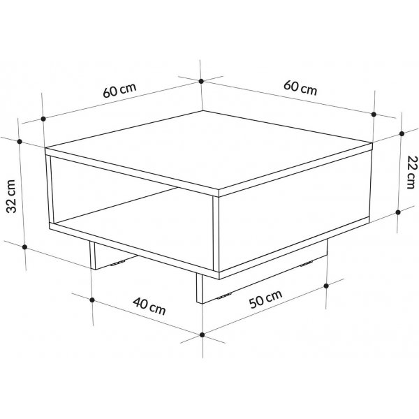 Hola Couchtisch - Anthrazit