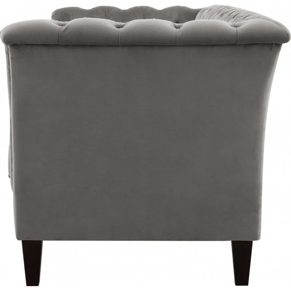 Sofa 2-Sitzer Chesterfield grau - Henry