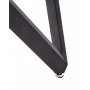 Runder Esstisch Orcan 140 cm - Grauer Marmor/Schwarz