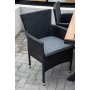Garcia Outdoor-Essset mit 4 Malina-Sthlen - Schwarz/Natur