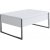 Lux Couchtisch 90 x 60 cm - Wei/Silber