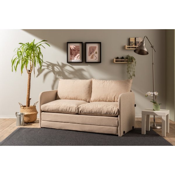 Saga 2-Sitzer-Schlafsofa XL - Beige Saga 2-Sitzer-Schlafsofa XL - Beige