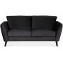 Country 2-Sitzer-Sofa - Anthrazitgrau (Samt)