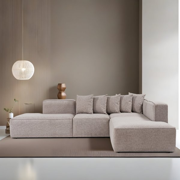 Weiteres Ecksofa mit offenen Enden - Mocca Weiteres Ecksofa mit offenen Enden - Mocca