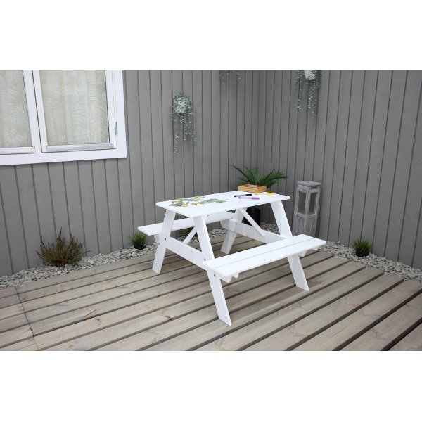 Mini-Rasta-Bank-Set fr Kinder - Wei + Fleckentferner fr Mbel